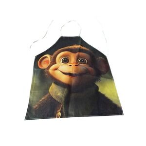 NEW novelty adult ONE SIZE apron full coverage canvas funny MONKEY